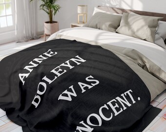 Anne Boleyn Was Innocent- Arctic Fleece Blanket