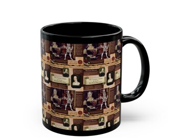 The Tudor Times - A History Tabloid, Featuring King Henry VIII, Anne Boleyn and more Black Mug (11oz, 15oz)