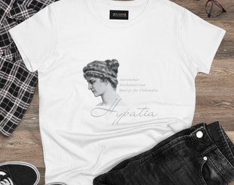 Hypatia, Women of History, Women's Midweight Cotton Tee