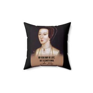 Anne Boleyn - The Autograph - Square Pillow