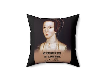 Anne Boleyn - The Autograph - Square Pillow