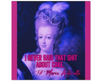 Marie Antoinette - "The Autograph" Square Stickers, Indoor\Outdoor