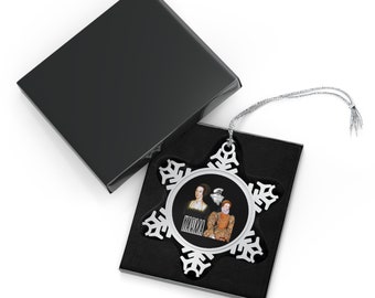 Karma for King Henry VIII - Featuring Anne Boleyn and Queen Elizabeth I -Pewter Ornament