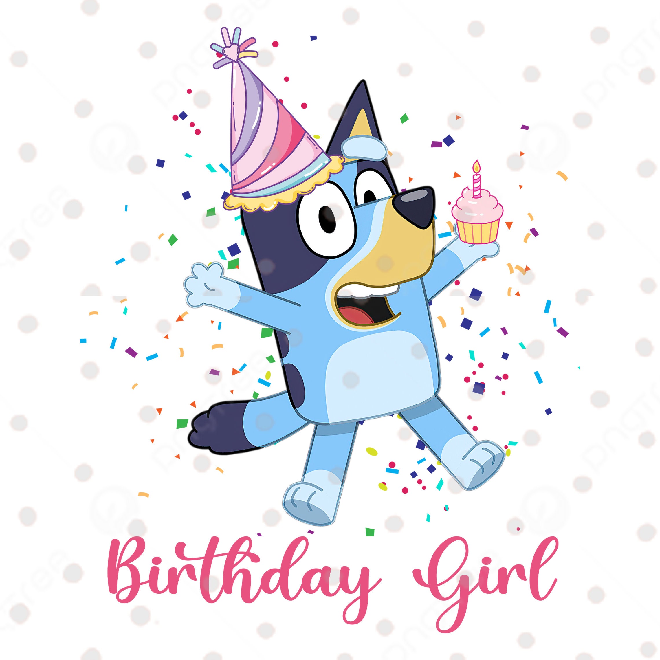 Bluey Birthday Girl Svg Bluey Birthday Girl Svg