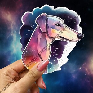 Naklejka winylowa Greyhound Space Pastel