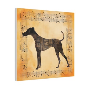 Greyhound Music Inspired Canvas Print