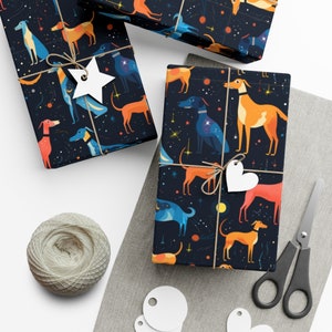 Carte da regalo astrali astratte del levriero