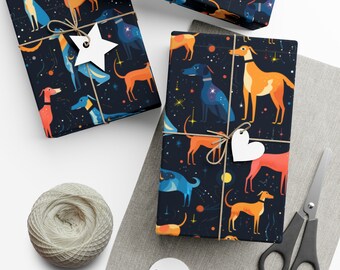 Greyhound abstracte astrale cadeaupapier