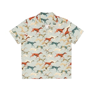 Greyhound Novelty Men&#39;s Hawaiian Shirt