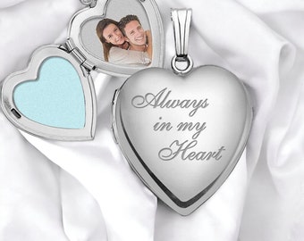 Heart Locket Pendant - Heart-Shaped Photo Box Necklace / Memory Pendant /  Personalized Photo Box Pendant / Photo Box Necklace