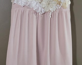 Vestido bohemio único hecho a mano / Vestido de encaje antiguo y vintage / Vestido hippie.
