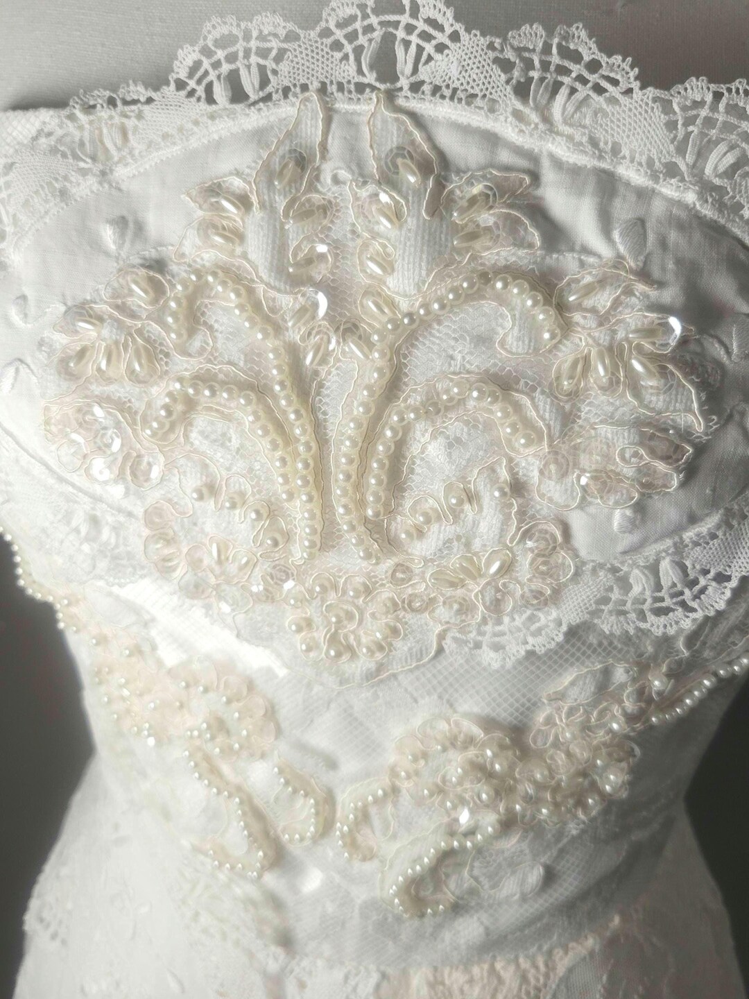 Lace French Color-Block Dress main image 0