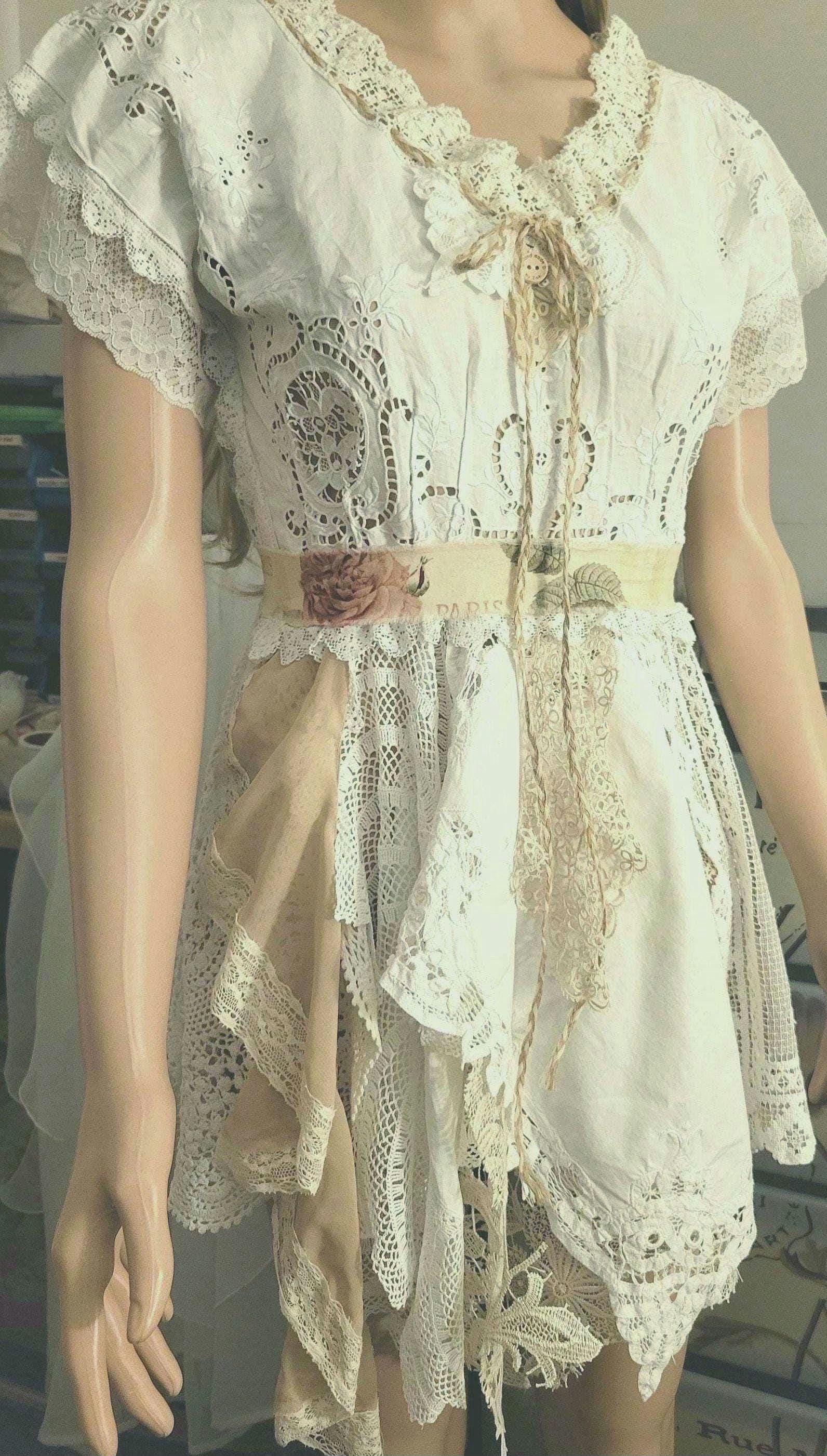 chinese dress ladies Shabby Chic Lace Dress