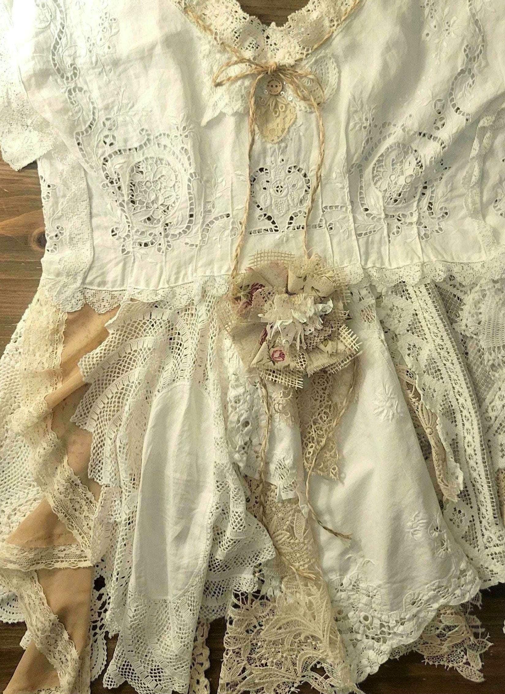 shabby chic lace dress Alysse Vintage Lace Dress