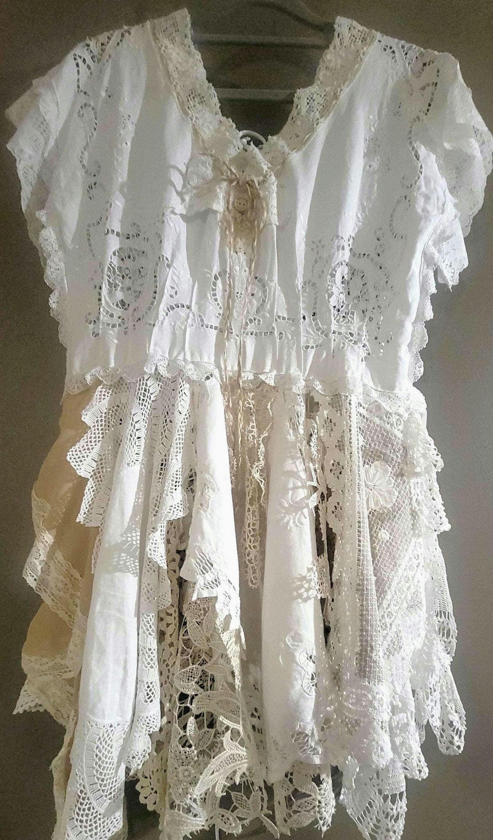 shabby chic lace dress Alysse Vintage Lace Dress