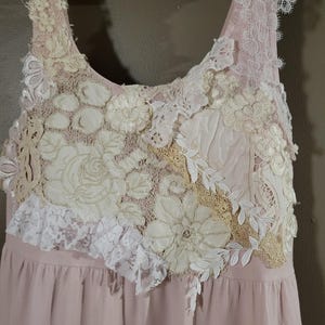 Handmade one-of-a-kind bohemian dress/Vintage and Antique Lace dress/Hippy Dress.