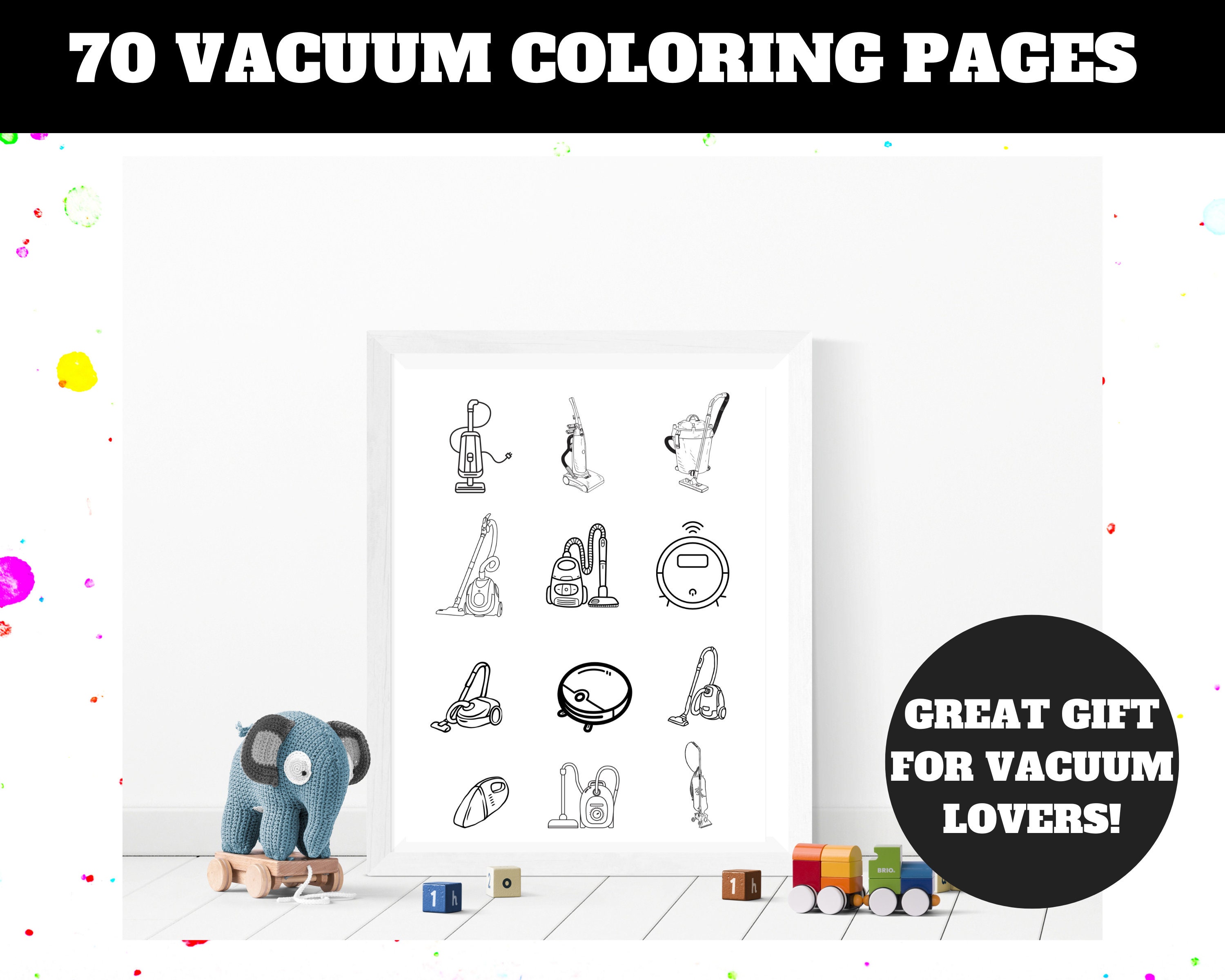 Coloriage : Vincent arrête l'eau - Coloriages enfants