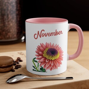 November Blumen Kaffeebecher, 11oz