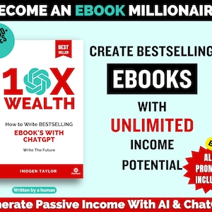 Create Bestselling Ebooks Using ChatGPT Prompts, Sell ChatGPT Digital Products For Etsy Income + BONUS AI ChatGPT Prompts, ChatGPT E-Book