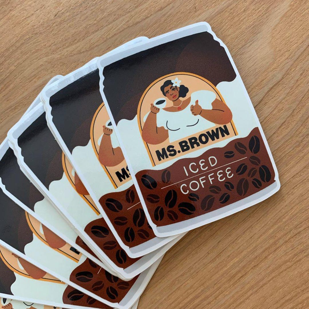 Ms Labonz Sticker Ms. Brown Sticker | Cute Stickers, Stationery, Laptop Sticker, Coffee ...
