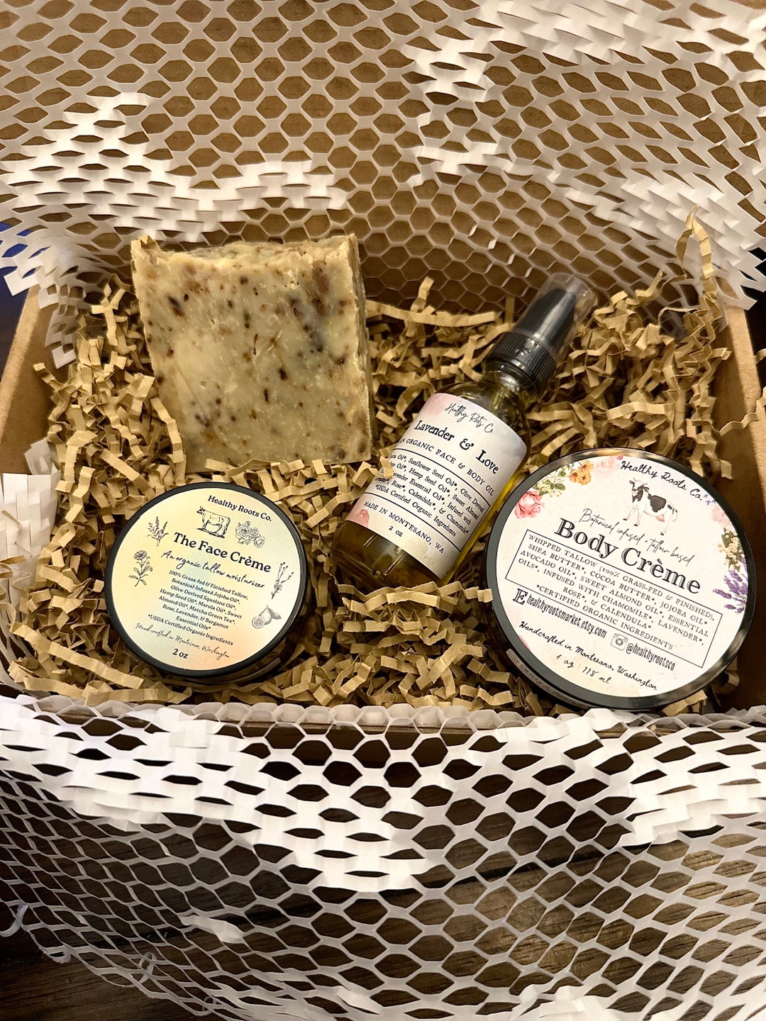 Birthday Gift Set Handmade Organic Skin Care Gift Box for Her Christmas
