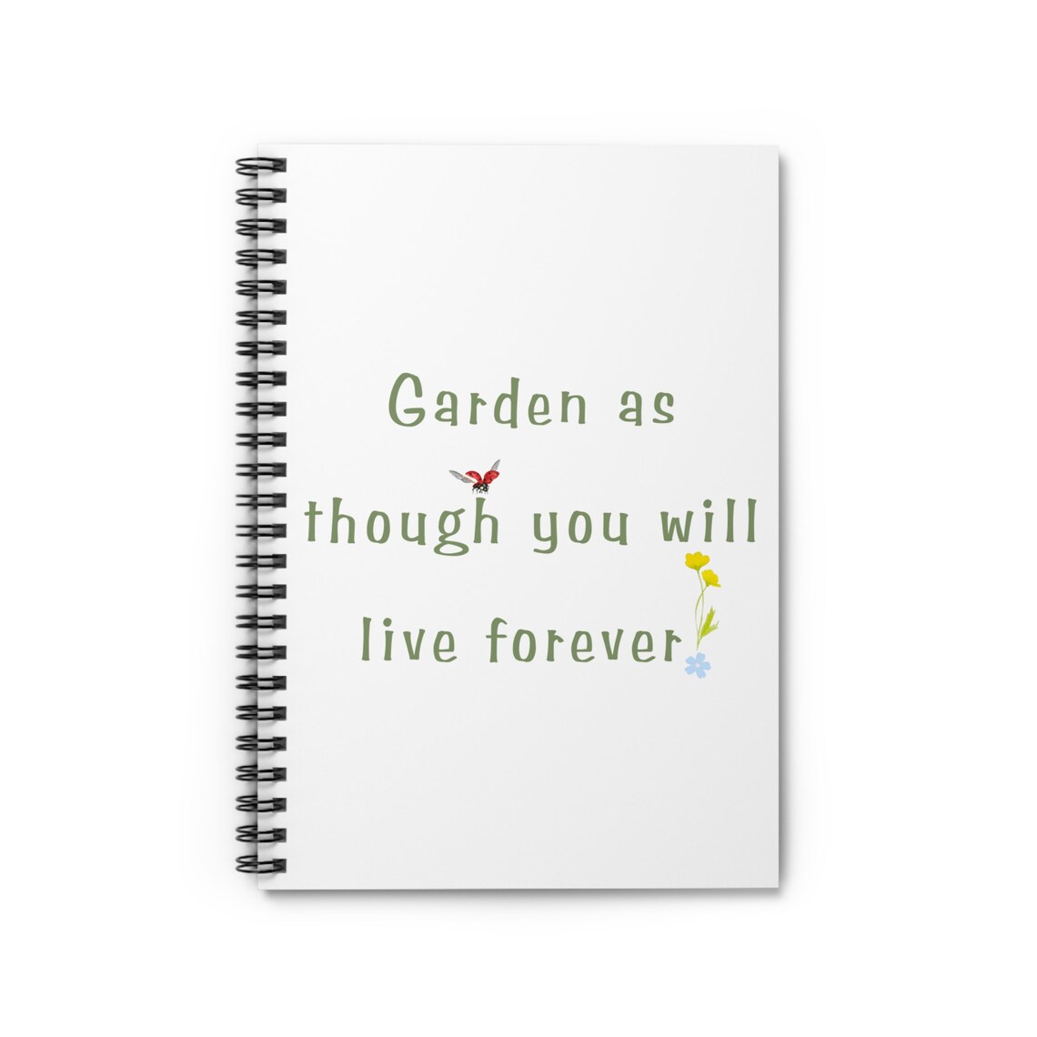 Inspirational Garden Spiral Notebook | Ruled Line Journal and Garden ...