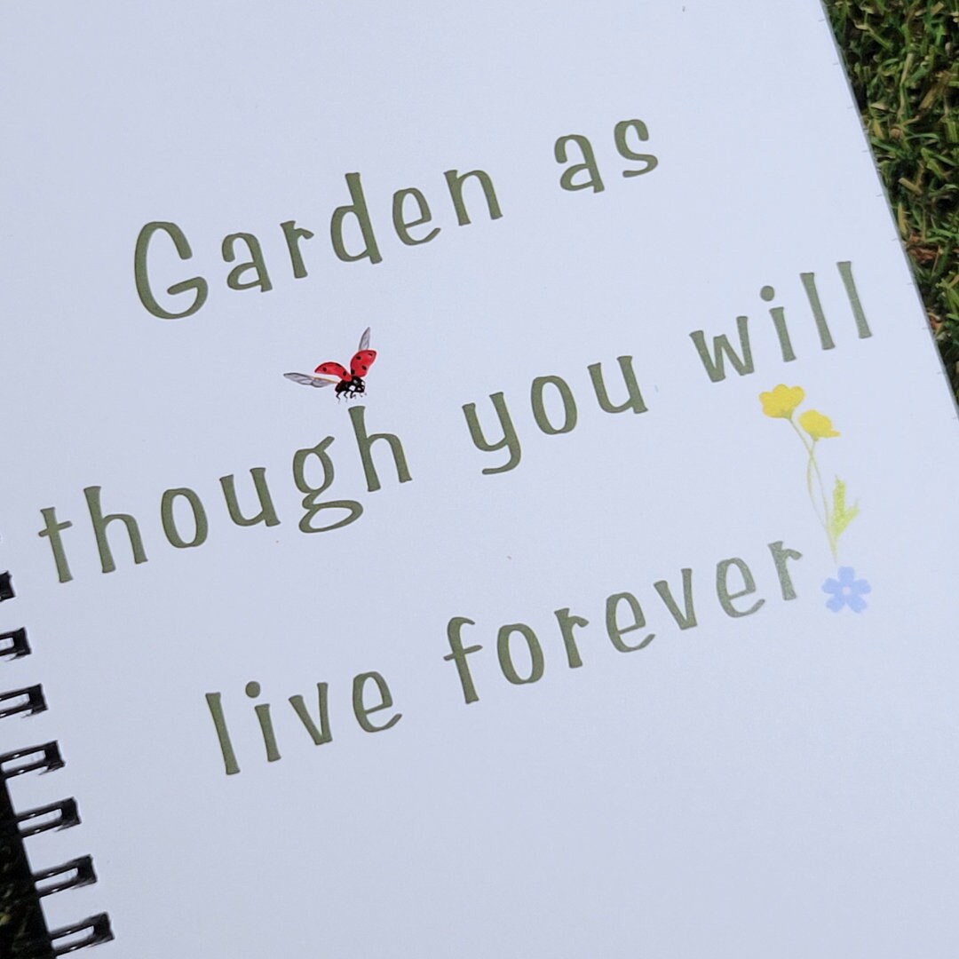 Inspirational Garden Spiral Notebook | Ruled Line Journal and Garden ...