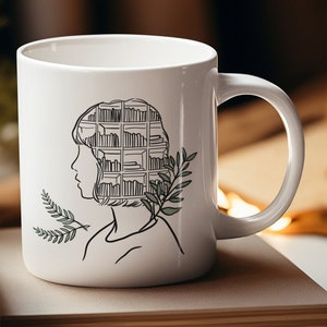 Mentally I'm Here Mug | Express Your Love of Books with this Bookish Mug