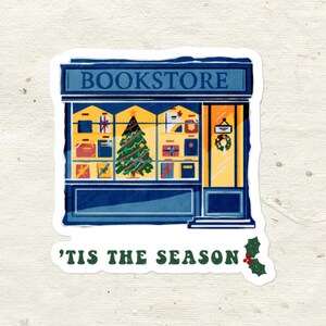 Holiday Bookstore Sticker | &#39;Tis the Season&#39; Cozy Sticker