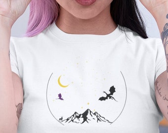 Romantasy Unisex Tee | ACOTAR, ToG, Crescent City, Fourth Wing and Iron Flame Series