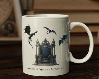 Fourth Wing and Iron Flame Mug: Xaden Riorson Quote, Dragons & Throne
