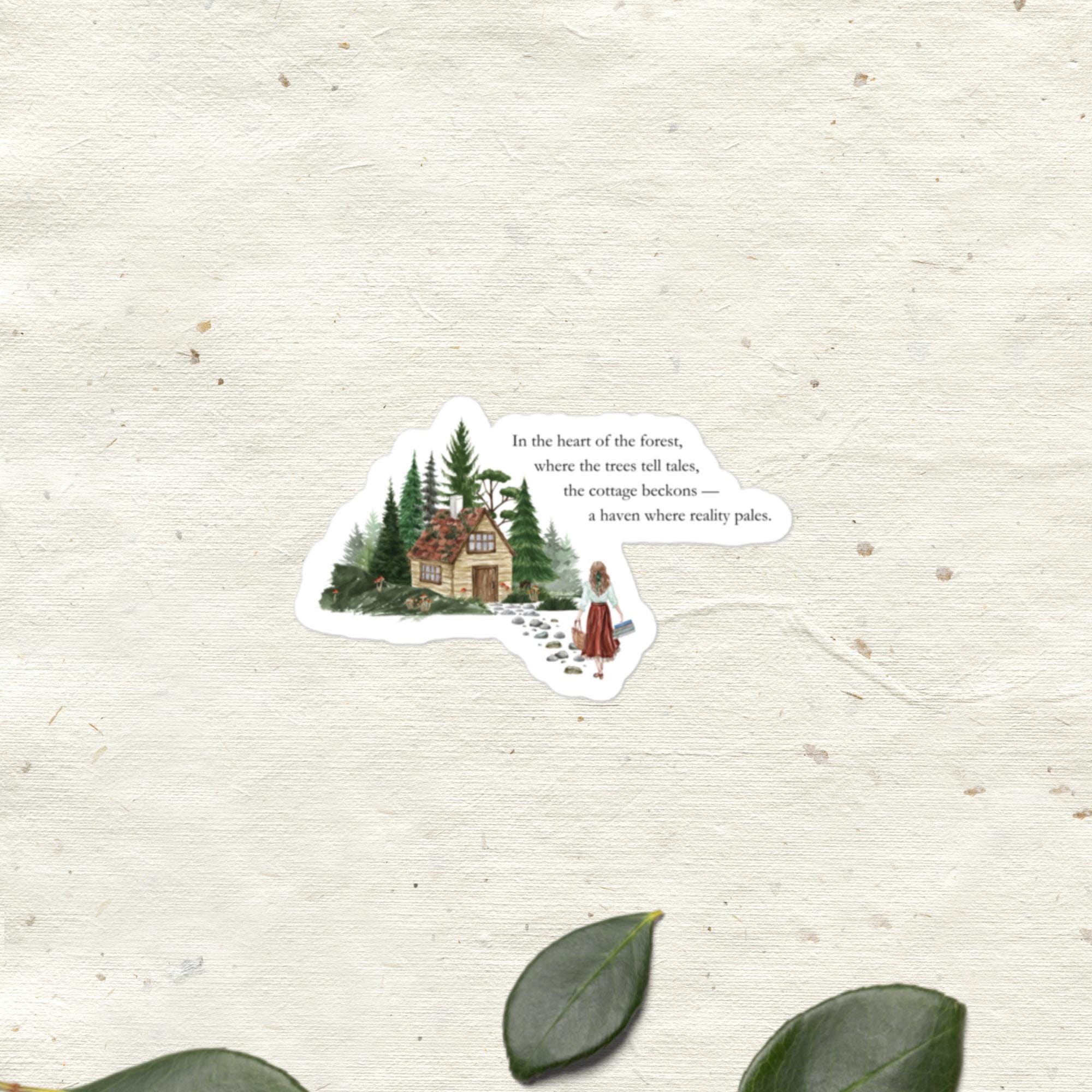 Cottage Core Sticker | Escape to the Heart of the Forest - Etsy