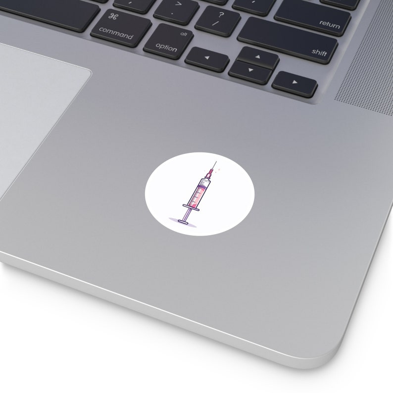 Pink Syringe Sticker - Etsy