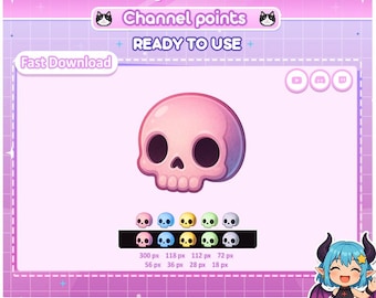 Puntos del canal de Twitch: paquete de calaveras de Aztra Studio