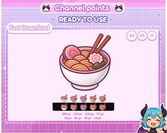 Puntos del canal de Twitch: Paquete de tazones de ramen de Aztra Studio