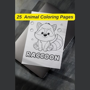 25 Printable Animal Coloring Pages – Cute PDF Download for Kids, 8.5x11, Fun Toddler, Preschool & Homeschool Activity Sheets