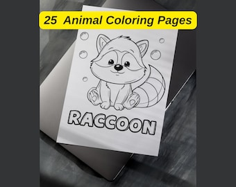 25 Dibujos de Animales Adorables para Colorear – Actividad Divertida para Niños (Descarga en PDF)