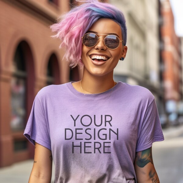 Canvas Dark Lavender Bella Mockup - Etsy