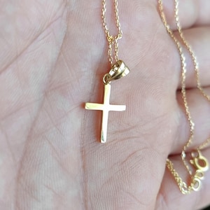 Gold Cross Necklace, Cross Necklace, Dainty Necklace, Tiny Cross Necklace, Dainty Cross Necklace, Small Cross Necklace, Delicate Necklace