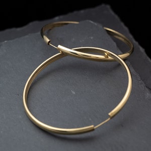 Gouden hoepels, dunne gouden hoepels, hoepels, 14K gold filled hoepels, zilveren hoepels, cadeau voor haar, cadeau voor moeder
