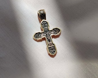 Orthodox cross, 925 sterling silver cross, orthodox cross pendant, orthodox cross necklace, pendant cross, silver cross pendant-gift for him