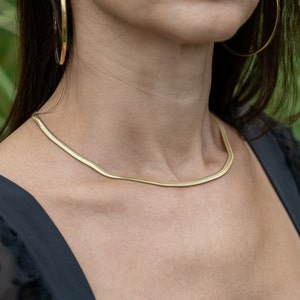14k Gold chain necklace, gold herringbone chain, snake necklace chain, silver necklace, gold necklace-14K gold necklace-herringbone necklace