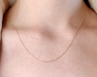 Solid gold necklace, 14k gold chain, solid gold chain, real gold necklace, real gold chain, gold necklace, gold chain, 14k gold necklace