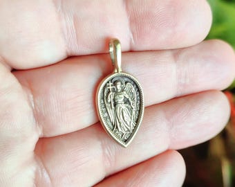 Collar de ángel, collar personalizado, collar colgante de plata, collar de ángel, collar cristiano, regalo para ella, colgante de ángel de la guarda