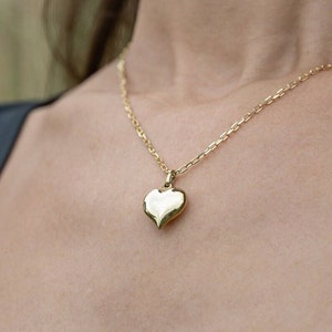 Gold Love Halskette, goldene Herz Halskette, Silber Herz Halskette, 14K gold filled Herz Halskette, zierliche Herz Halskette, Herz Halskette