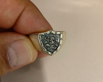 Eastern Orthodox Byzantine Cross IC XC Ring Silver 925 Sizes 6-14