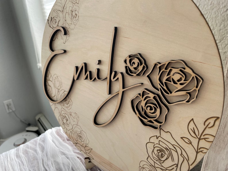 Customized Name Plate, Nursery Wall Decor, Nursery Sign, Baby Shower ...