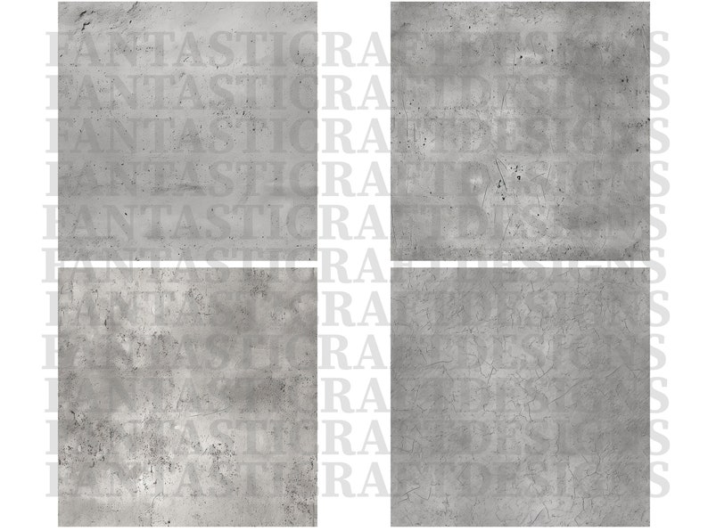 24 Concrete Digital Paper Texture Pack Seamless Different Patterns ...