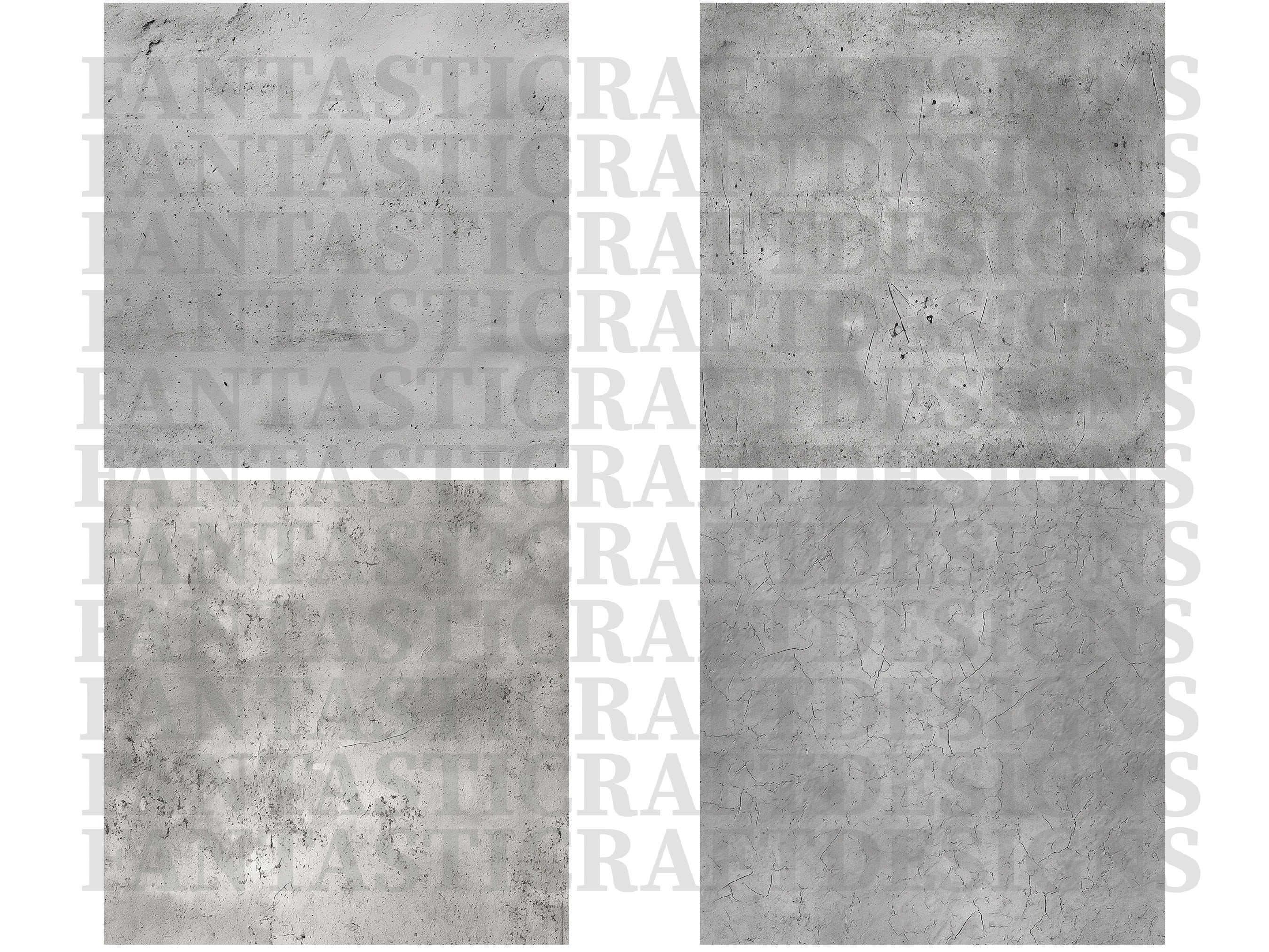 24 Concrete Digital Paper Texture Pack Seamless Different Patterns ...