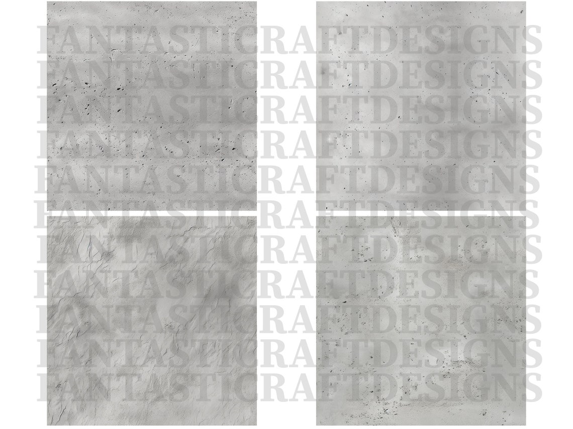 24 Concrete Digital Paper Texture Pack Seamless Different Patterns ...